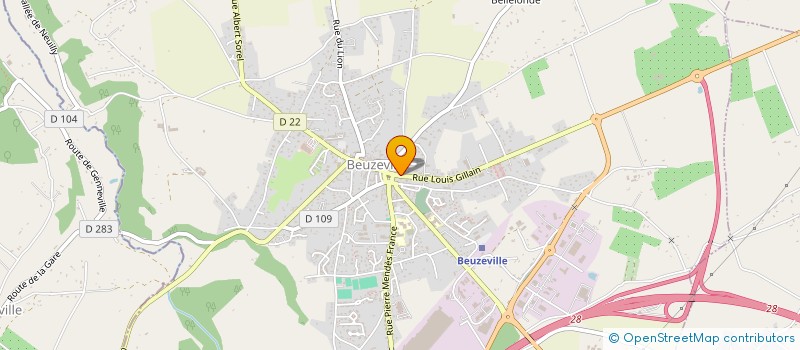 localisation de l'entreprise MONSIEUR BENOIT TELAKHETE  BEUZEVILLE