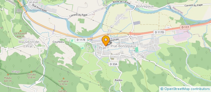 localisation de l'entreprise MONSIEUR BENOIT TESSIER à PRAT-BONREPAUX