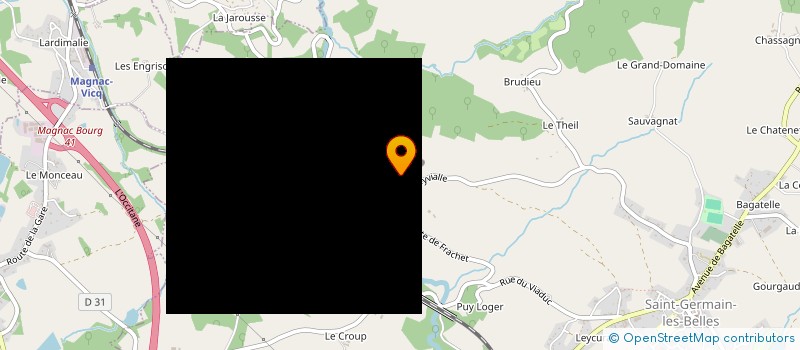 localisation de l'entreprise MONSIEUR BENOIT TEXIER  SAINT-GERMAIN-LES-BELLES