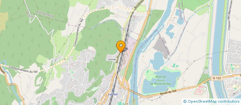 localisation de l'entreprise MONSIEUR BENOIT TEYSSIER à LE TEIL