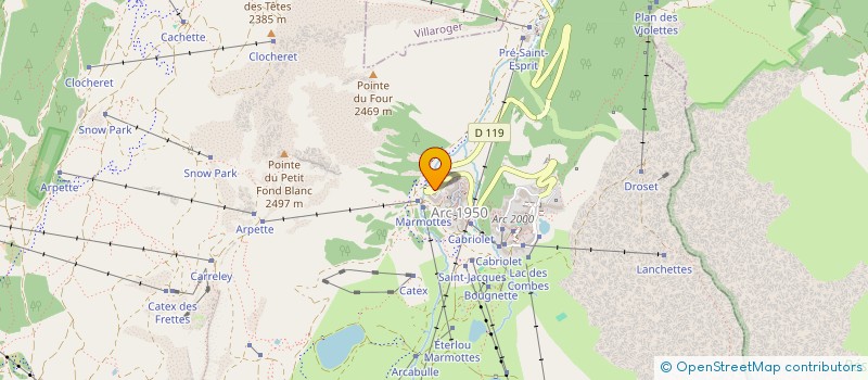 localisation de l'entreprise MONSIEUR BENOIT THEBAULT  BOURG-SAINT-MAURICE