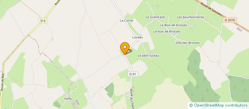 localisation de l'entreprise MONSIEUR BENOIT THEURIER  BLET