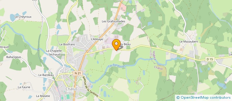 localisation de l'entreprise MONSIEUR BENOIT THIBAUDEAU à LIMOGES