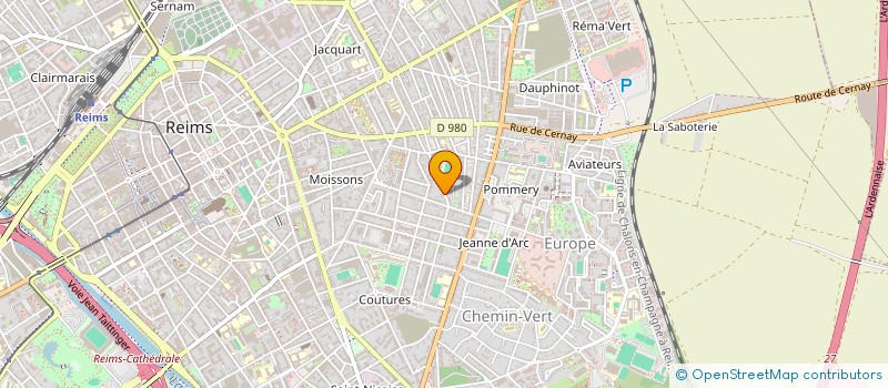 localisation de l'entreprise MONSIEUR BENOIT THIEBAULT  REIMS