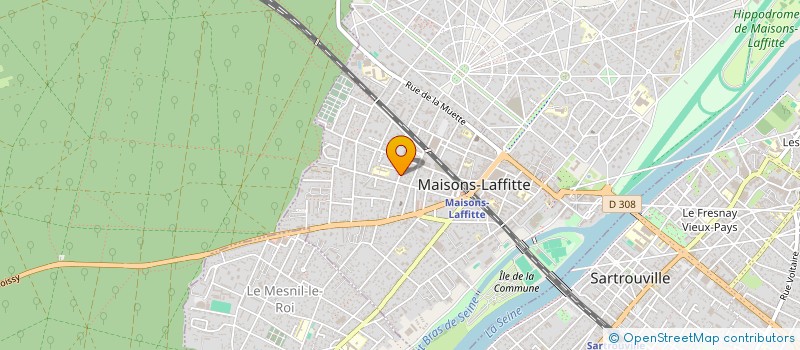 localisation de l'entreprise MONSIEUR BENOIT THIMON  MAISONS-LAFFITTE