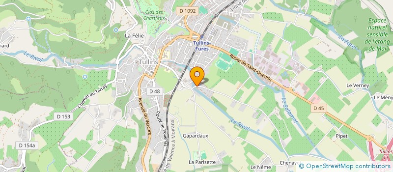 localisation de l'entreprise MONSIEUR BENOIT THOUVENET  TULLINS