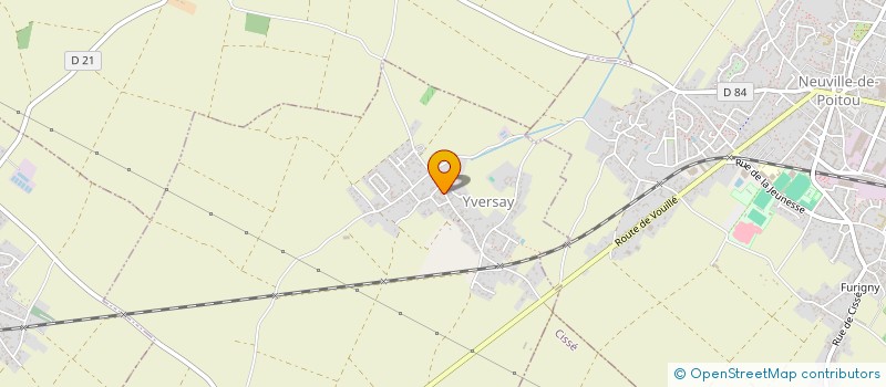 localisation de l'entreprise MONSIEUR BENOIT THOUVENIN  YVERSAY