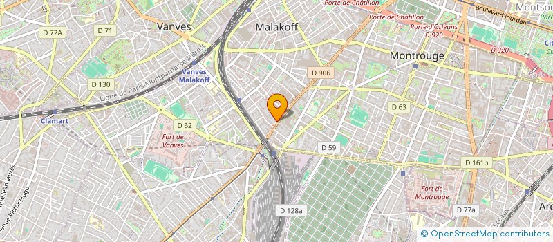 localisation de l'entreprise MONSIEUR BENOIT TOILLON  MALAKOFF