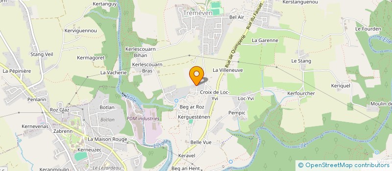 localisation de l'entreprise MONSIEUR BENOIT TOSSER  TREMEVEN