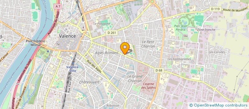 localisation de l'entreprise MONSIEUR BENOIT TOTTOLI  VALENCE