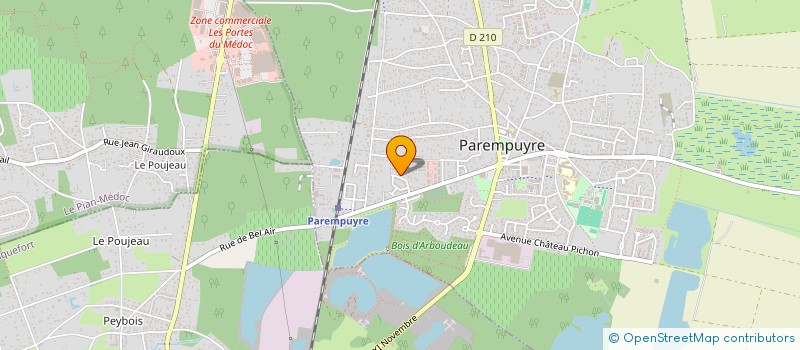 localisation de l'entreprise MONSIEUR BENOIT TOULOUZAT  PAREMPUYRE