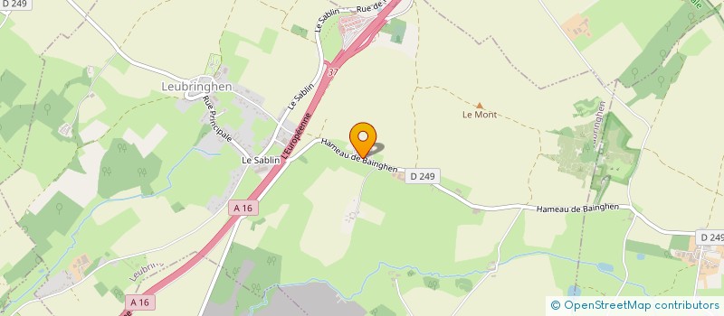 localisation de l'entreprise MONSIEUR BENOIT TOURRET  LEUBRINGHEN