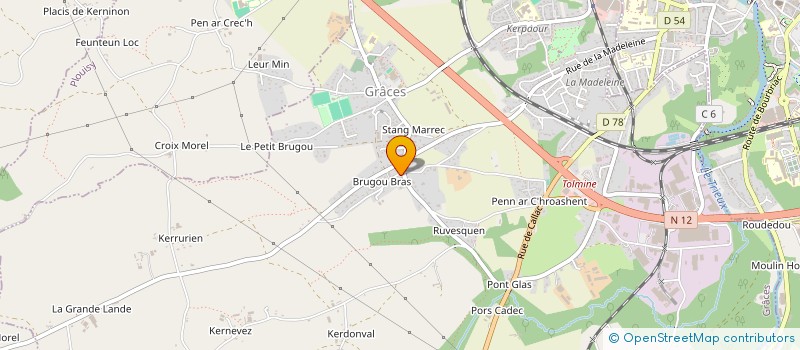 localisation de l'entreprise MONSIEUR BENOIT TOUTAIN  GRACES