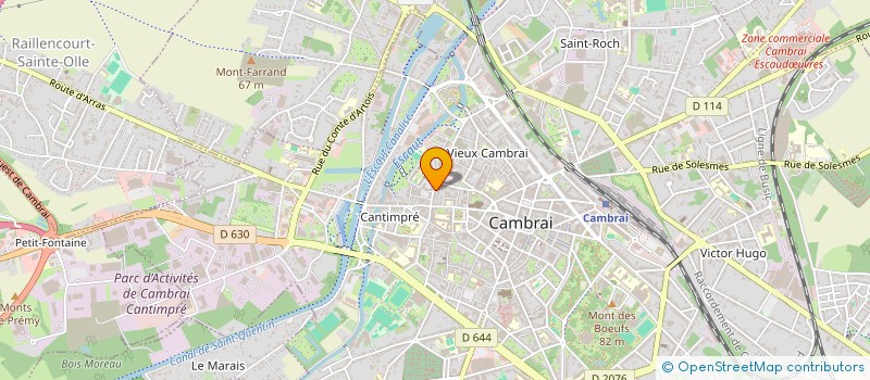 localisation de l'entreprise MONSIEUR BENOIT VALET  CAMBRAI