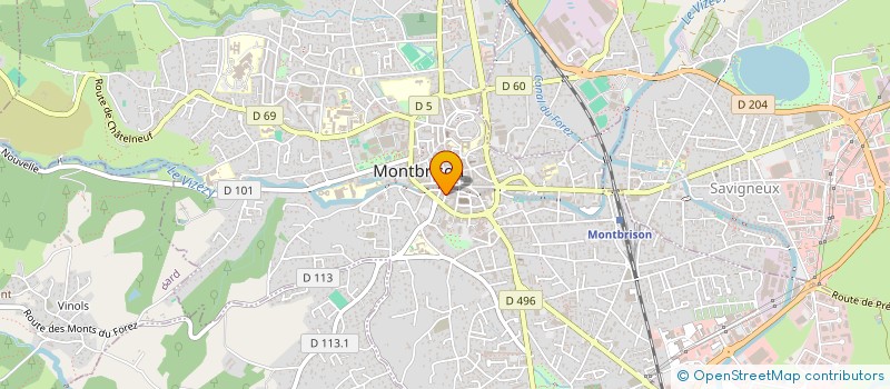 localisation de l'entreprise MONSIEUR BENOIT VALLARD  MONTBRISON