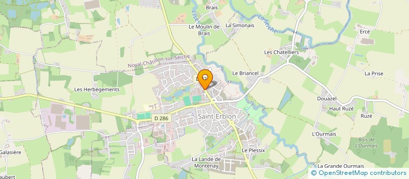 localisation de l'entreprise MONSIEUR BENOIT VALLEE  SAINT-ERBLON