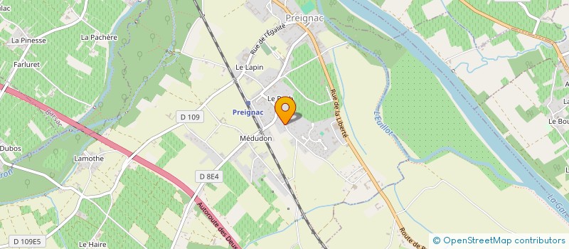 localisation de l'entreprise MONSIEUR BENOIT VALLOIR  PREIGNAC