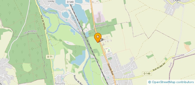 localisation de l'entreprise MONSIEUR BENOIT VAN DE LOOCK  BUEIL