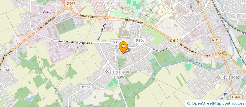 localisation de l'entreprise MONSIEUR BENOIT VAN DER LINDEN  ROSIERES-PRES-TROYES