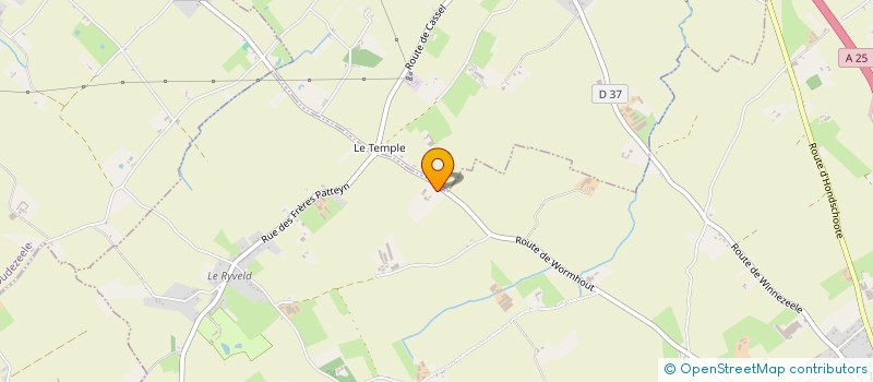 localisation de l'entreprise MONSIEUR BENOIT VANDERLYNDEN  STEENVOORDE