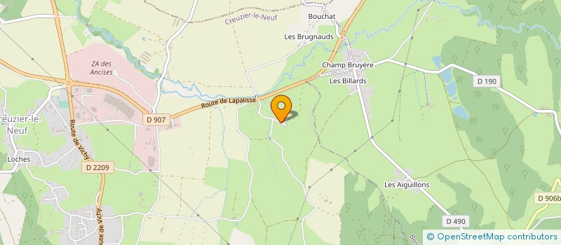 localisation de l'entreprise MONSIEUR BENOIT VAS à CREUZIER-LE-NEUF