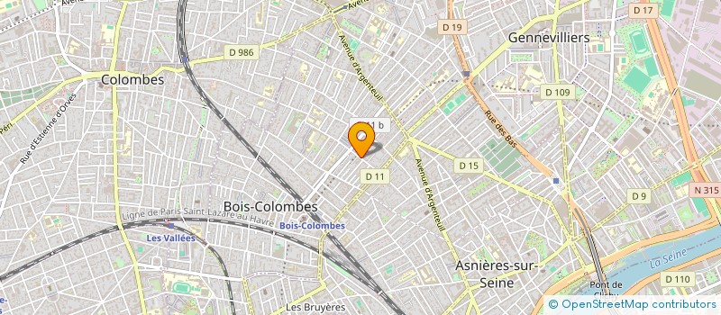 localisation de l'entreprise MONSIEUR BENOIT VAUDREMER à BOIS-COLOMBES