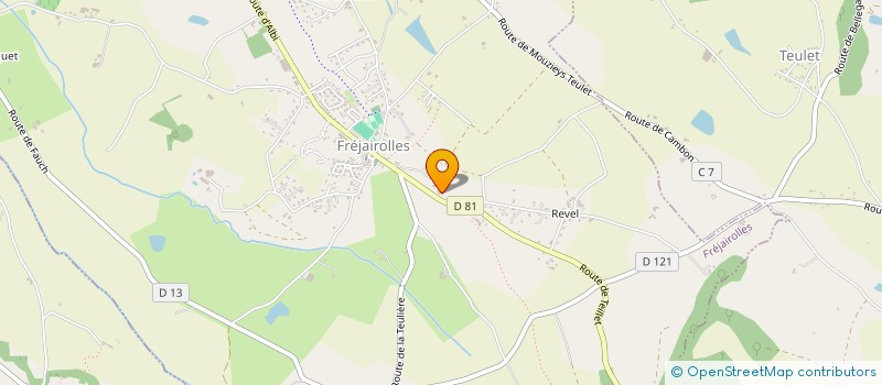 localisation de l'entreprise MONSIEUR BENOIT VAYSSETTES  FREJAIROLLES