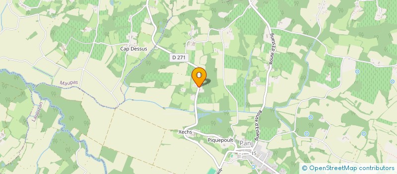 localisation de l'entreprise MONSIEUR BENOIT VERDENAL  PANJAS