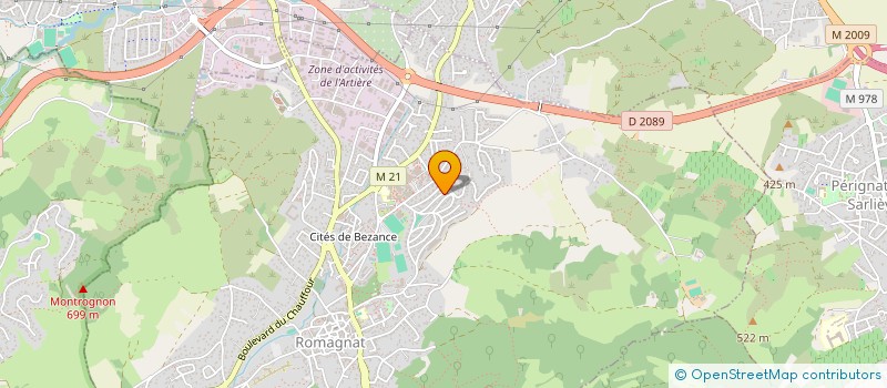 localisation de l'entreprise MONSIEUR BENOIT VERDIER  ROMAGNAT