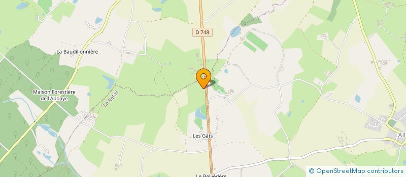 localisation de l'entreprise MONSIEUR BENOIT VERGNAUD  LE RETAIL