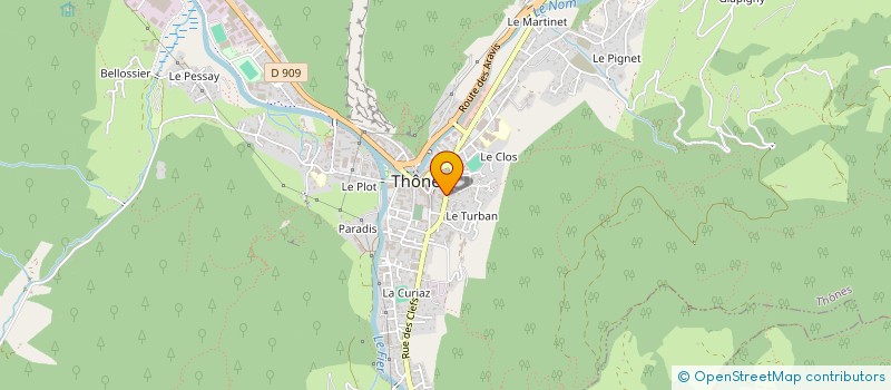 localisation de l'entreprise MONSIEUR BENOIT VERGNAUD  THONES