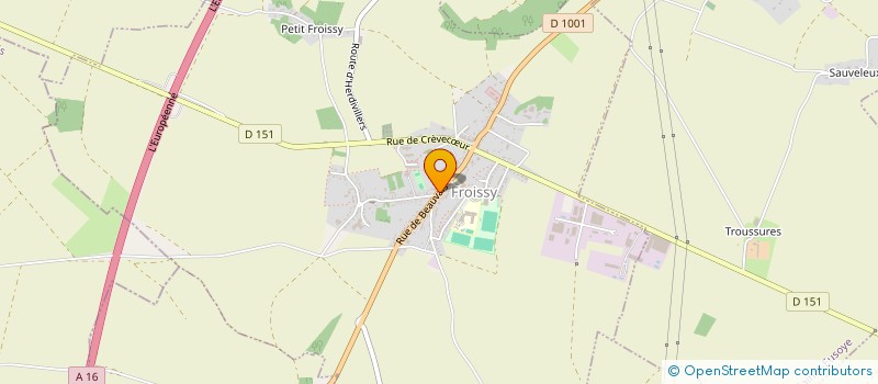 localisation de l'entreprise MONSIEUR BENOIT VERMEERSCH  FROISSY