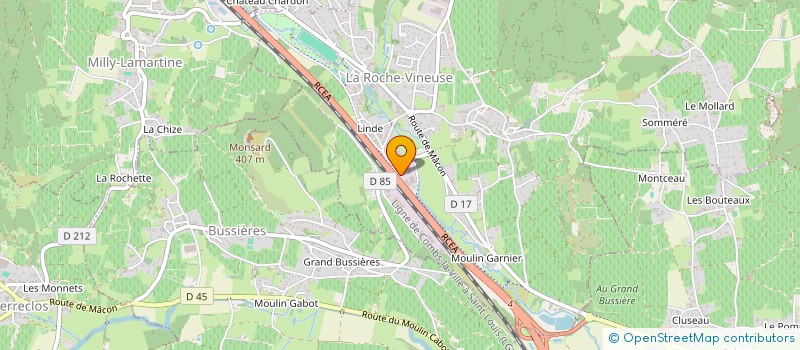 localisation de l'entreprise MONSIEUR BENOIT VERNISSE  LA ROCHE-VINEUSE