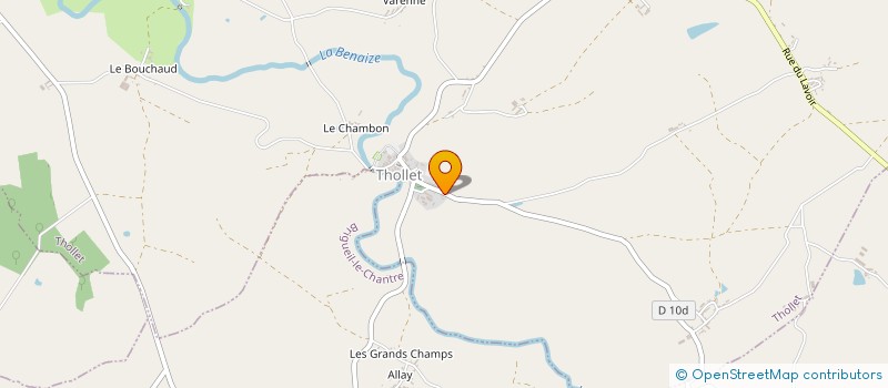 localisation de l'entreprise MONSIEUR BENOIT VERON  THOLLET