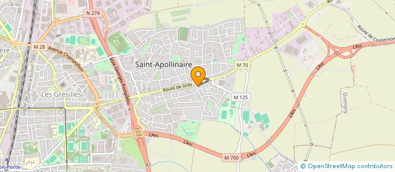 localisation de l'entreprise MONSIEUR BENOIT VIARD  SAINT-APOLLINAIRE