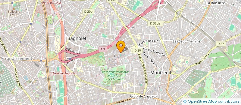 localisation de l'entreprise MONSIEUR BENOIT VIARD à MONTREUIL
