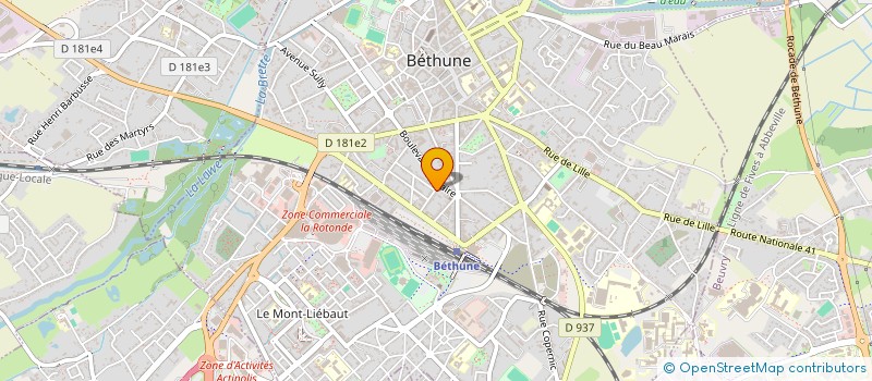 localisation de l'entreprise MONSIEUR BENOIT VIENNE à BETHUNE