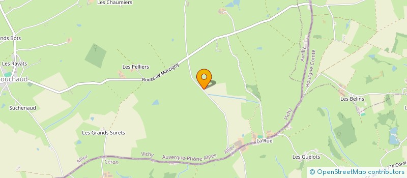 localisation de l'entreprise MONSIEUR BENOIT VIGNON  LE BOUCHAUD