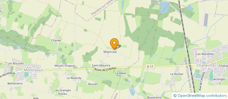 localisation de l'entreprise MONSIEUR BENOIT VILLARDIER  MONTCEAUX