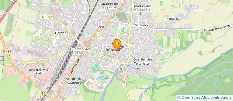localisation de l'entreprise MONSIEUR BENOIT WACH à SELESTAT