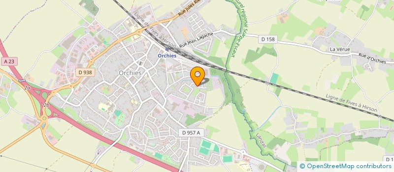 localisation de l'entreprise MONSIEUR BENOIT WAUTERS  ORCHIES