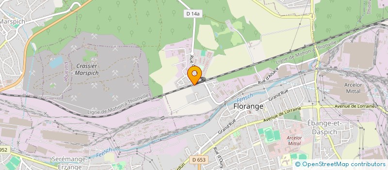 localisation de l'entreprise MONSIEUR BENOIT WEBER  FLORANGE