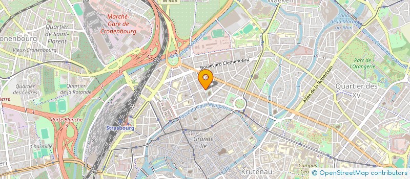 localisation de l'entreprise MONSIEUR BENOIT WEISS à STRASBOURG