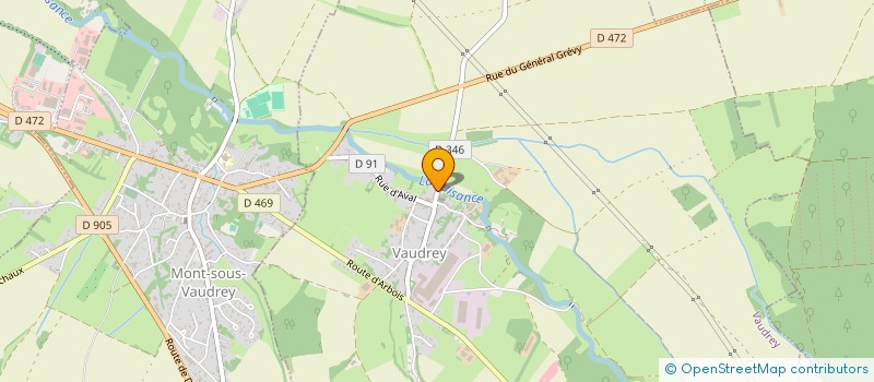 localisation de l'entreprise MONSIEUR BENOIT WOGNIN  VAUDREY