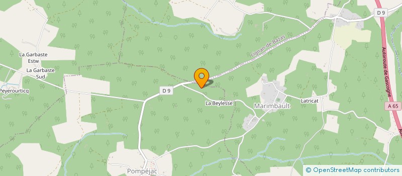 localisation de l'entreprise MONSIEUR BENOIT WOLFINGER  POMPEJAC