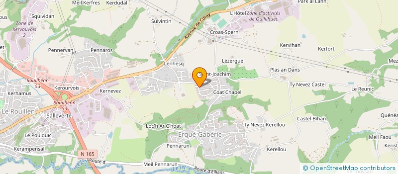 localisation de l'entreprise MONSIEUR BENOIT YVEN à QUIMPER