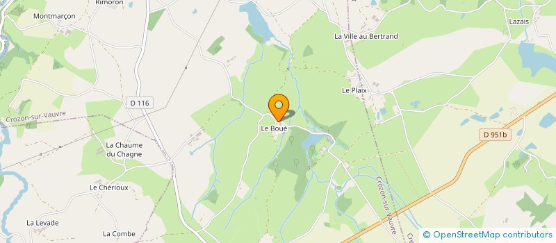 localisation de l'entreprise MONSIEUR BENOIT YVERNAULT à CROZON-SUR-VAUVRE