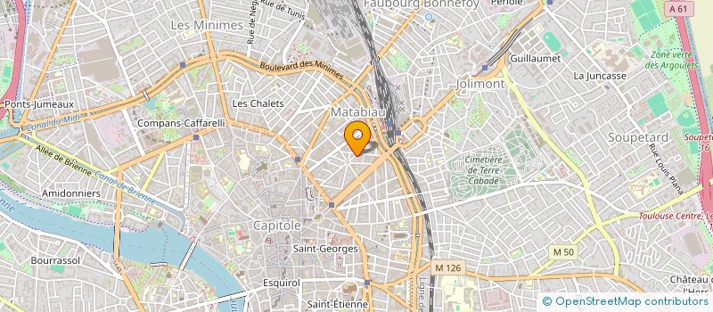 localisation de l'entreprise MONSIEUR BENSABEUR SEBAH à TOULOUSE