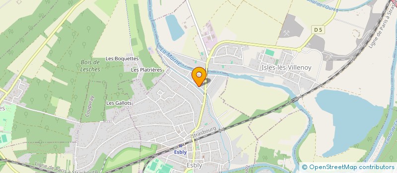 localisation de l'entreprise MONSIEUR BENSON GALLY  ESBLY