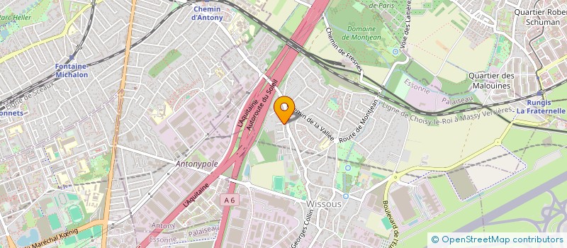 localisation de l'entreprise MONSIEUR BENSOUSSAN HAMOU  WISSOUS